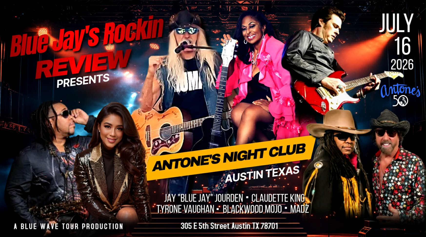 Blue Jay's Rockin Review ft. Claudette King, Tyrone Vaughan, Jay “Blue Jay” Jourden & Special Guests Blackwood Mojo