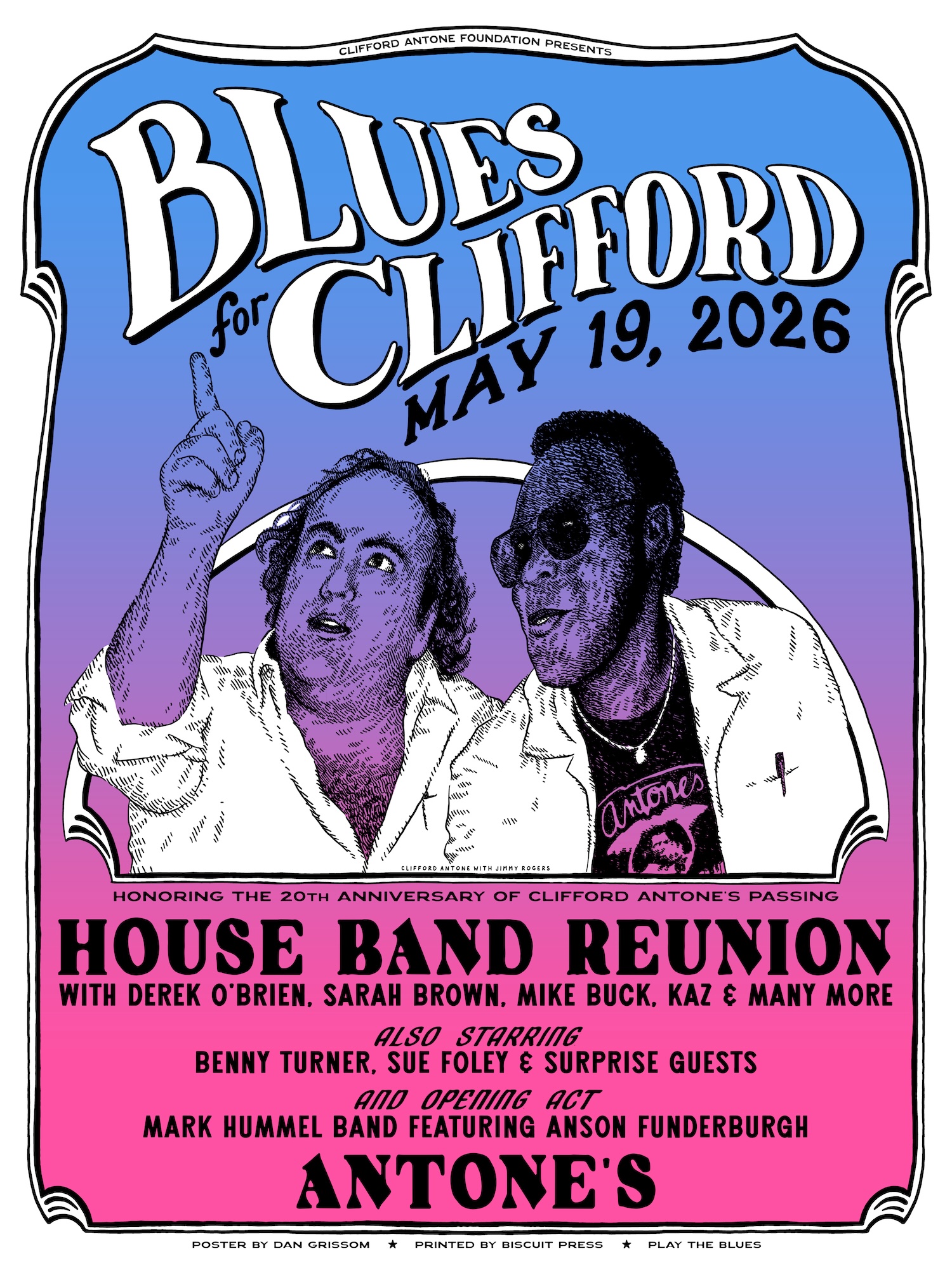 Clifford Antone Foundation Presents: Blues for Clifford—House Band Reunion